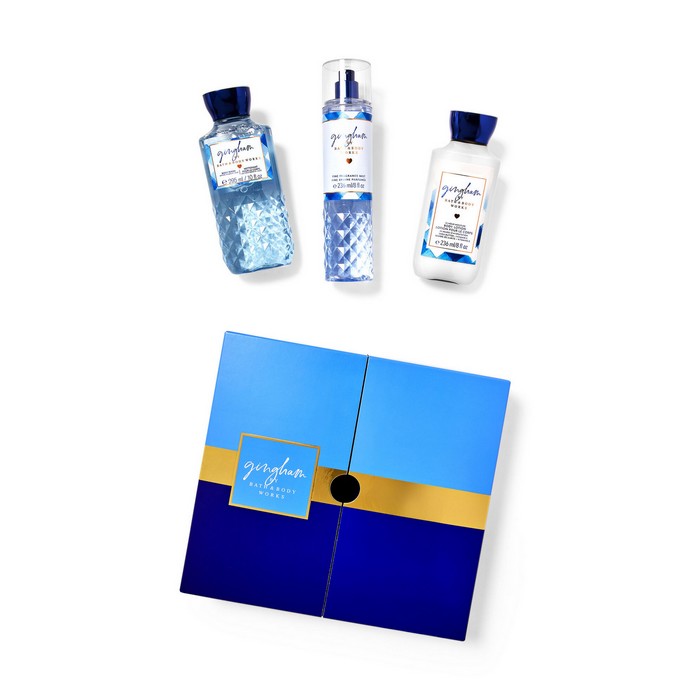 Bath and Body Works : Gift Box: Gingham : Set of 3