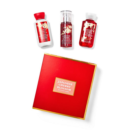 Bath and Body Works : Mini Gift Box : Japanese Cherry Blossom : Set of 3