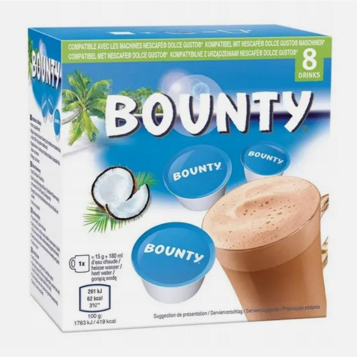 Dolce Gusto Bounty Hot Chocolate Pods Expiry 30 Nov