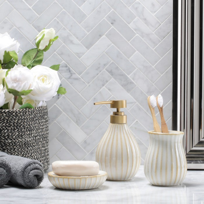 HomeCentre : Carthage : 3-Piece Bathroom Accessory Set