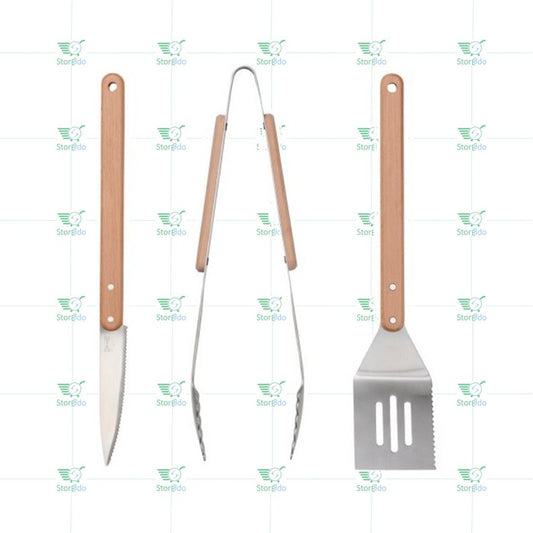 IKEA : GRILLTIDER : 3 Piece Barbecue Tools Set - Stainless Steel
