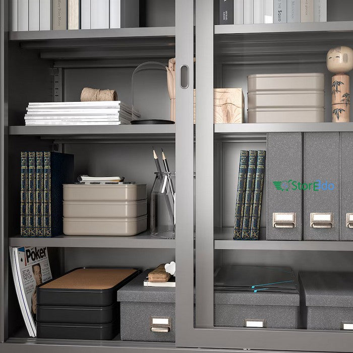 IKEA : HARVMATTA : Box With Lid - Anthracite