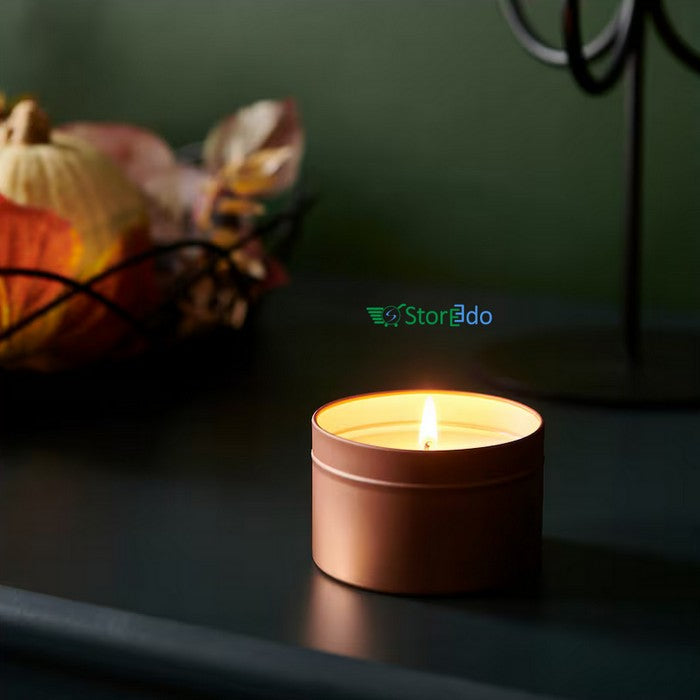 IKEA : HOSTAGILLE : Scented Candel In Metal Tin - Sandalwood & Patchouli