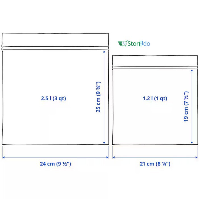 IKEA : ISTAD : Plastic Sealing Bags