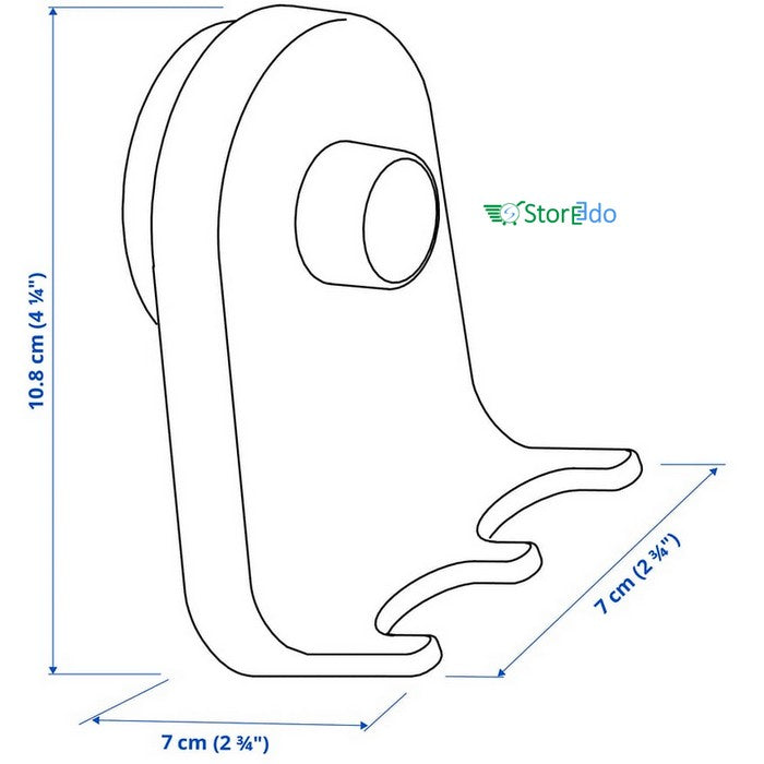 IKEA : OBONAS : Triple Hook With Suction Cup