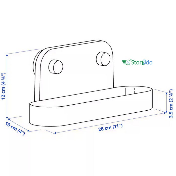 IKEA : OBONAS : Wall Shelf With Suction Cup