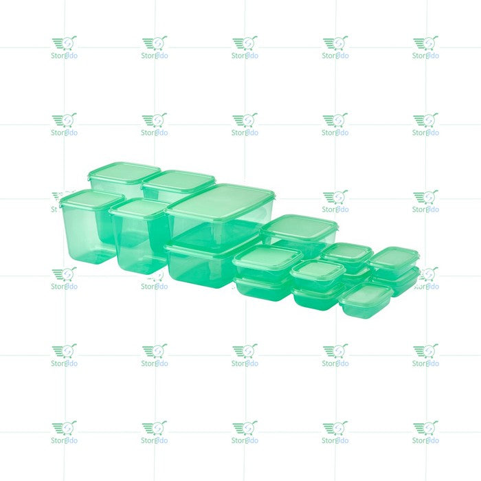 IKEA : PRUTA : Food Containers With Lid - Set of 17