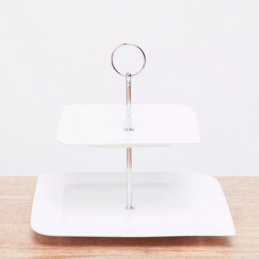 HomeCentre : Ripple: 2-Tier Cake Stand