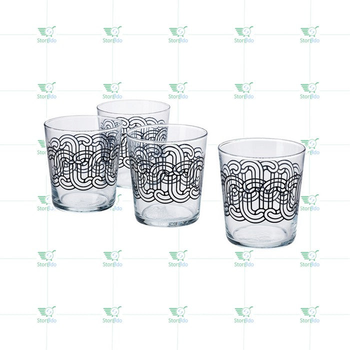 IKEA : SOTRONN : Patterned Glasses - Set of 4