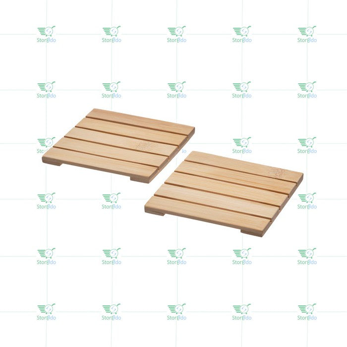 IKEA : STRANDFLOKA : Coaster Bamboo - Set of 2