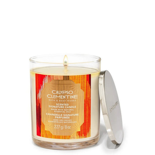 Bath and Body Works : Single Wick Candle: Calypso Clementine