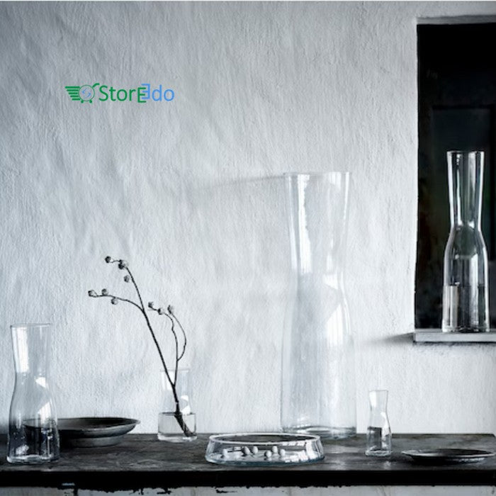 IKEA : TIDVATTEN : Vase - Clear Glass