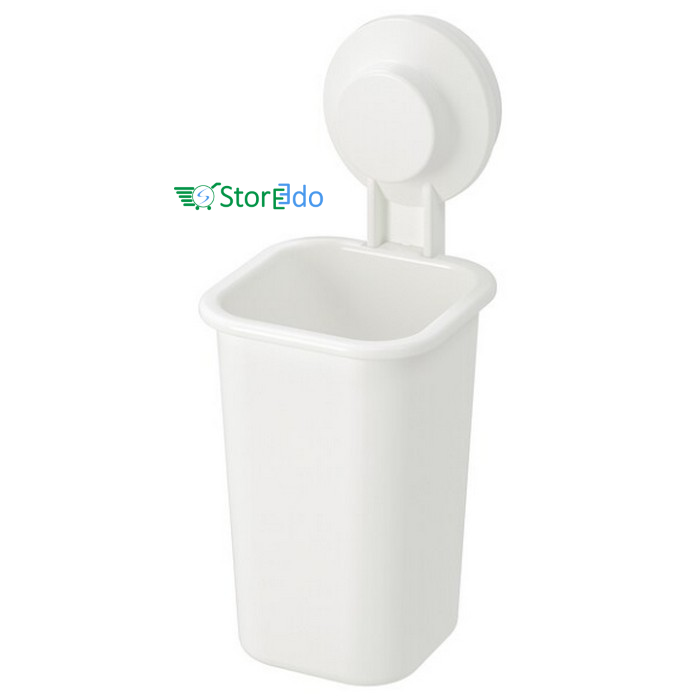 IKEA : TISKEN : Toothbrush Holder with Suction Cup