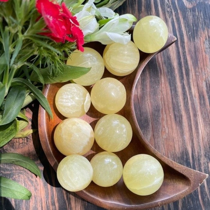 Lemon Calcite - Set of 3
