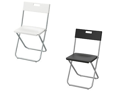 GUNDE Folding chair, black - IKEA