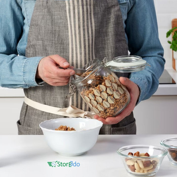 IKEA : KORKEN : Jar With Lid - Patterned