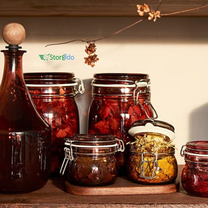 IKEA : KROSAMOS : Jar With Lid - Set of 3