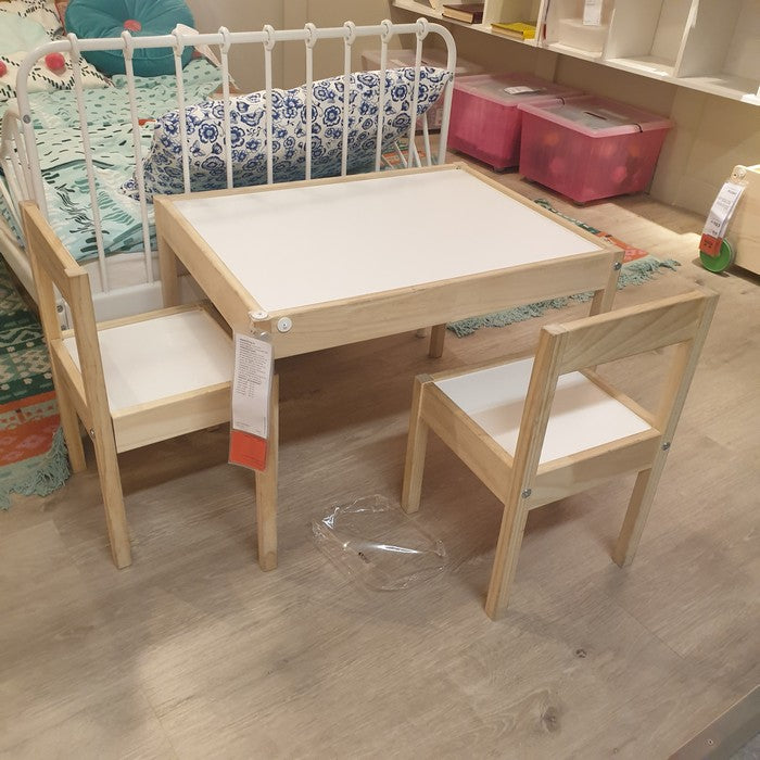 IKEA LATT Children s table with 2 chairs Storeedo