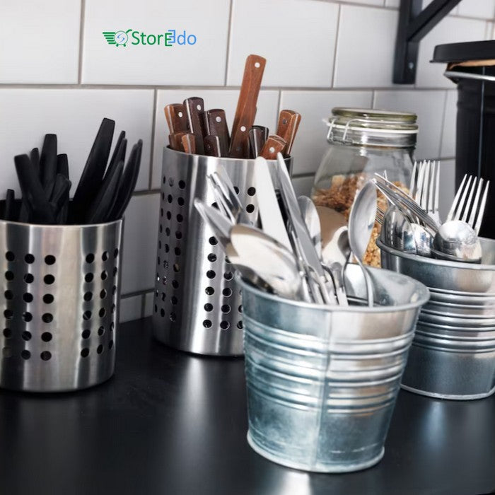 IKEA : ORDNING : Stainless Steel Cutlery Stand