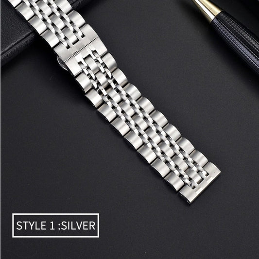 Android Watch Straps : Stainless Steel 7-Bead