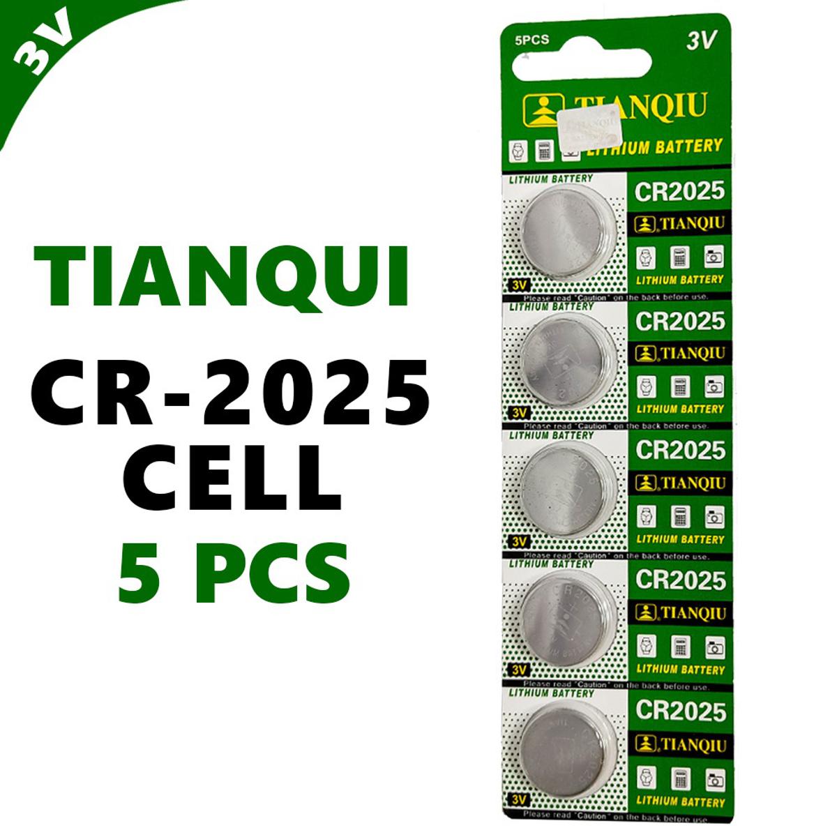 5PCS TIANQIU CR Cell Button Coin Battery Watch 3V