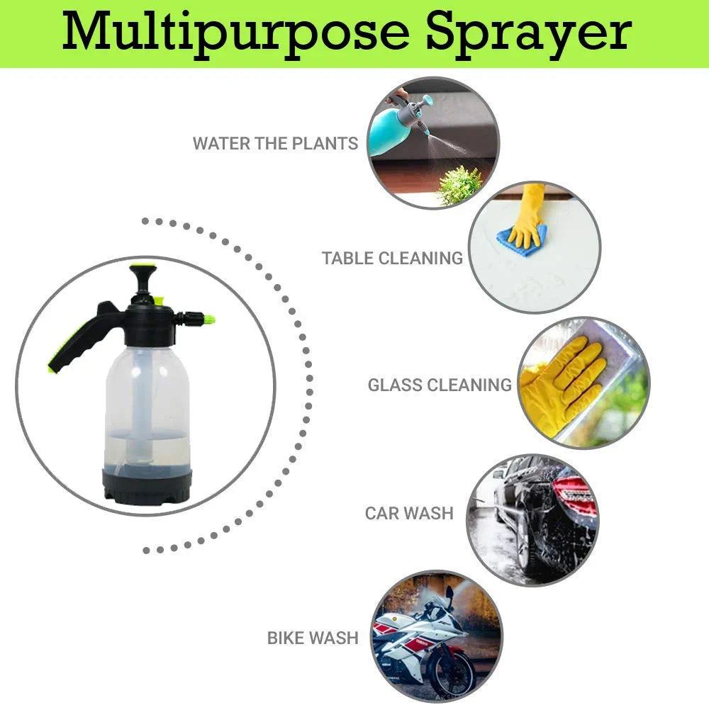 Garden Sprayer Hand Pressure Air Pump Water Sprayer Bottle(2L)