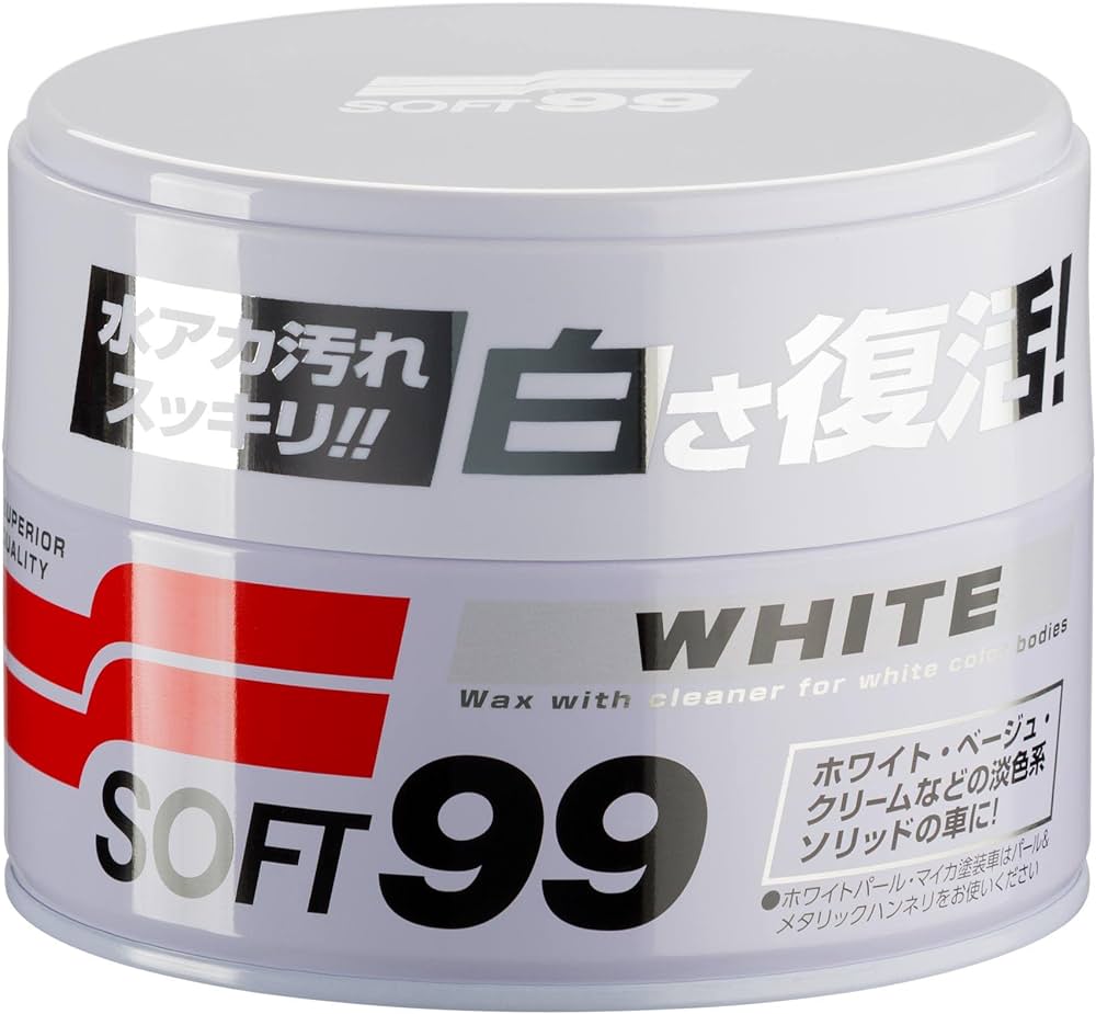 White Soft99 Wax soft car wax, (350 g)