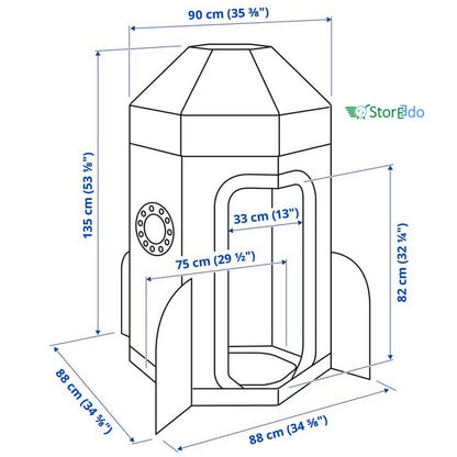 IKEA : AFTONSPARV : Children Tent - Rocket