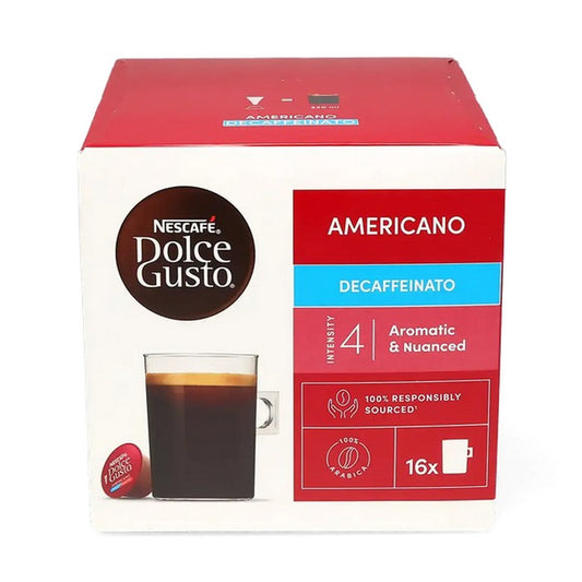 NESCAFE : Dolce Gusto : Americano Decaffinated Coffee Pods (Expiry 31 Oct 2025)