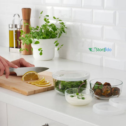 IKEA : BESTAMMA : Food Containers With Lid - Set of 3