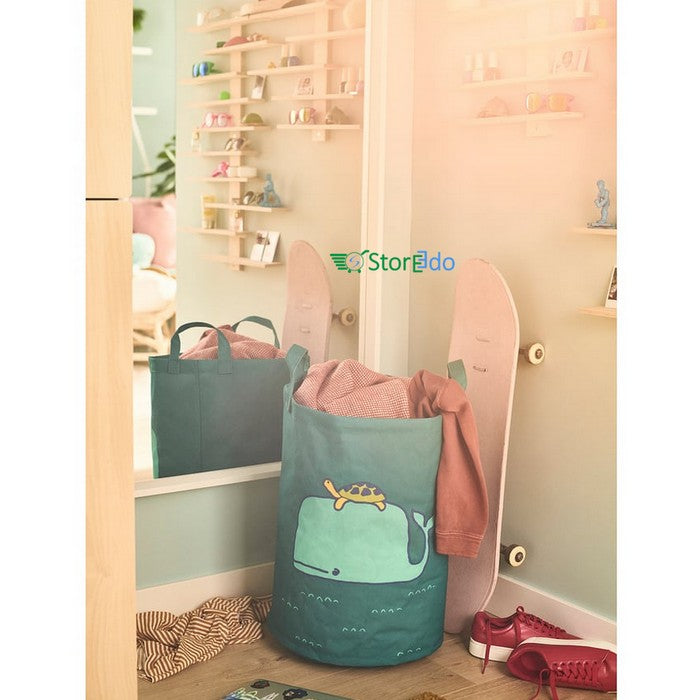 IKEA : BLAVINGAD : Storage Bag Whale - Patterned