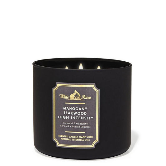 Bath and Body Works : 3-Wick Candle : Mahogany Teakwood Intense