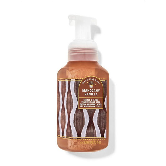 Bath and Body Works : Gentle Foaming Hand Soap : Mahogany Vanilla Gentle & Clean
