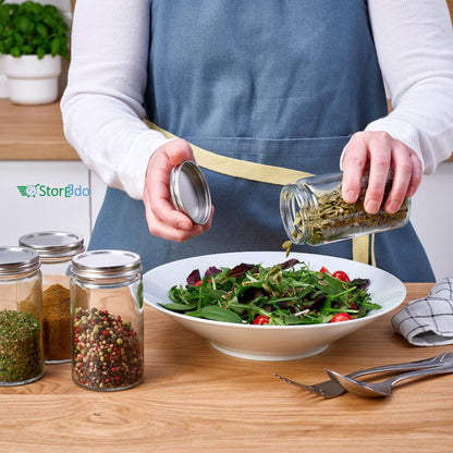 IKEA : CITRONHAJ : Spice Jar  Stainless Steel - Set of 4