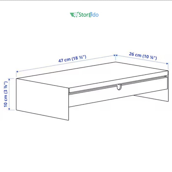 IKEA : ELLOVEN : Monitor Stand With Drawer