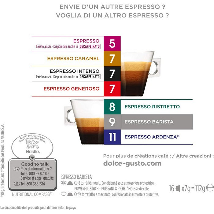 NESCAFE : Dolce Gusto : Espresso Barista Coffee Pods