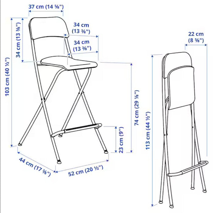 IKEA : FRANKLIN : Foldable Bar Stool