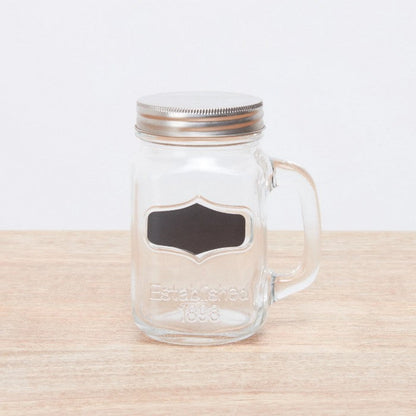 HomeCentre: Fiesta : Mason Jar Set with Chalkboard - Set of 4