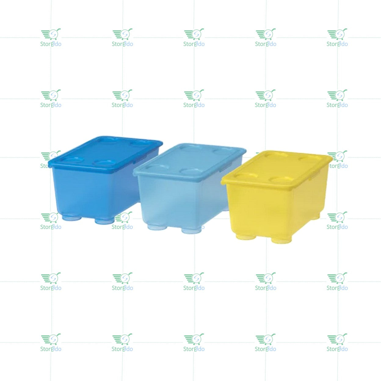 IKEA : GLIS : Boxes with Lid - Set of 3