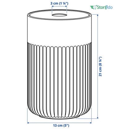 IKEA : GRADVIS : Vase With Metal Insert
