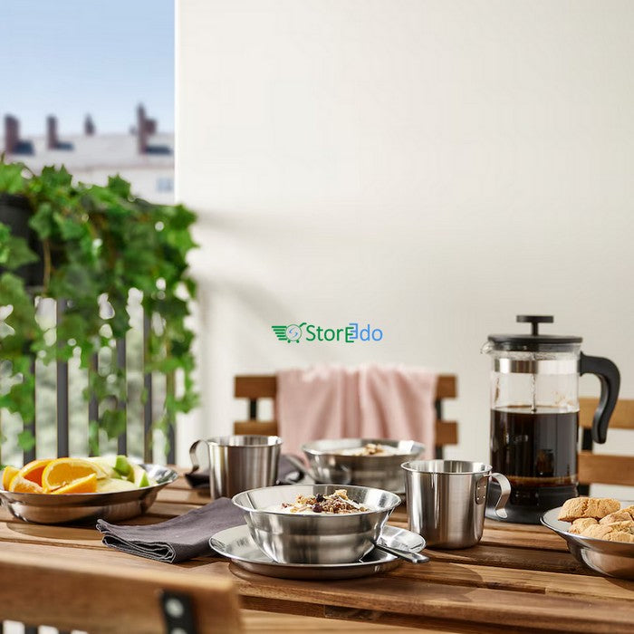 IKEA : GRILLTIDER : Mug Stainless Steel - Set of 2