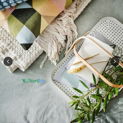 IKEA :  GRONFISK : Tray With Handle - Bamboo