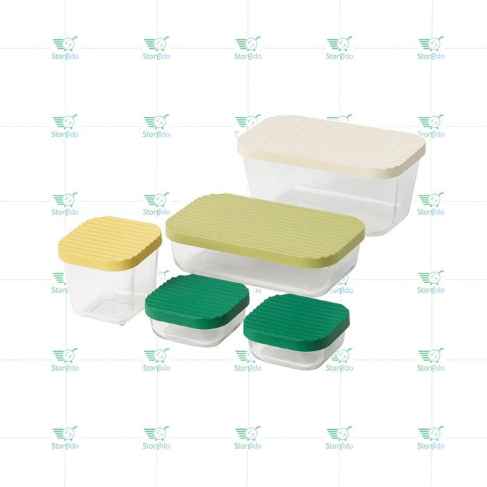 IKEA : HAVSTOBIS : Food Container With Lid - Set of 5