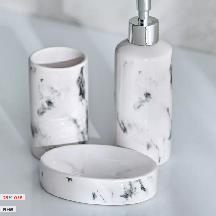 HomeCentre : 3-Piece Bathroom Accessory