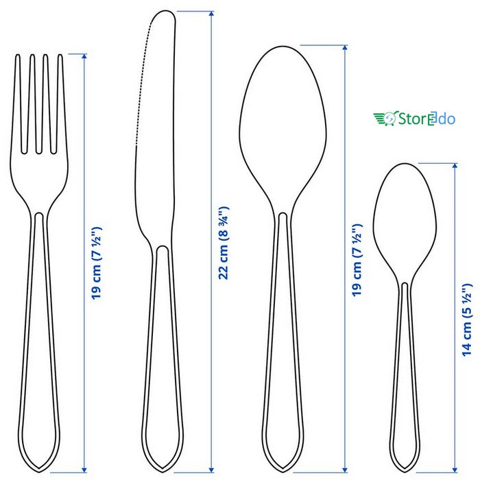 IKEA : IDENTITET : 16 - Piece Cutlery Set Stainless Steel