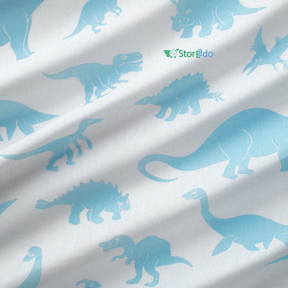 IKEA : JATTELIK : Curtains with Tie Backs - Dinosaur
