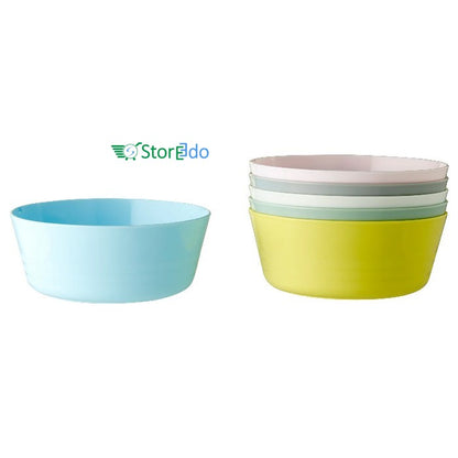 IKEA : KALAS NN : Multi Color Plastic Bowls - Set of 6
