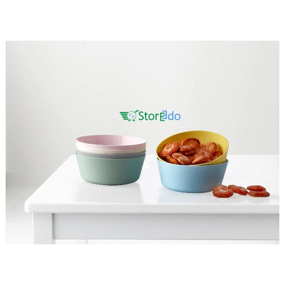 IKEA : KALAS NN : Multi Color Plastic Bowls - Set of 6