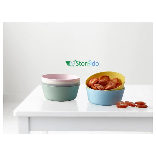 IKEA : KALAS NN : Multi Color Plastic Bowls - Set of 6