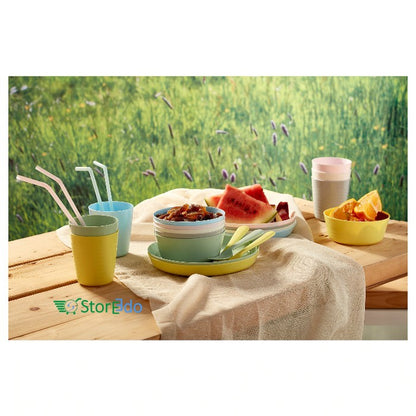 IKEA : KALAS NN : Multi Color Plastic Glasses - Set of 6